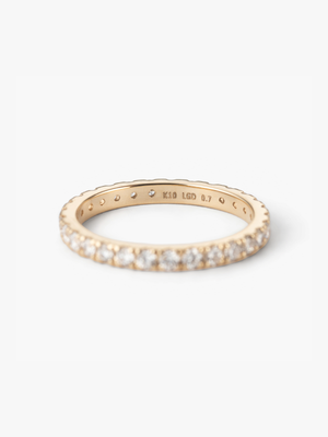 Full eternity ring XXct 10KYG地金画像（ラボグロウンダイヤモンド）