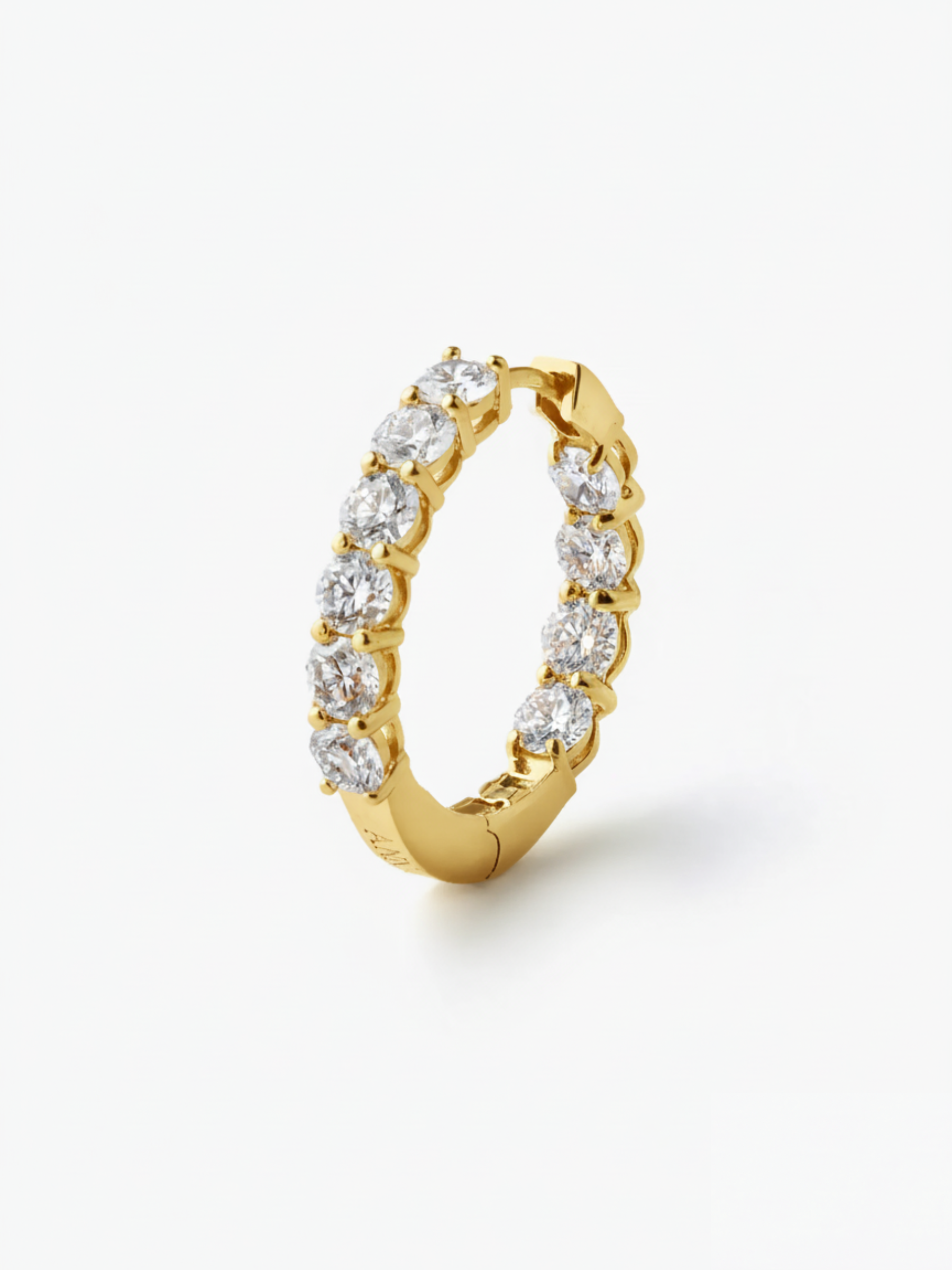[Lumière] Full eternity earrings 2ct 18KYG (pair)