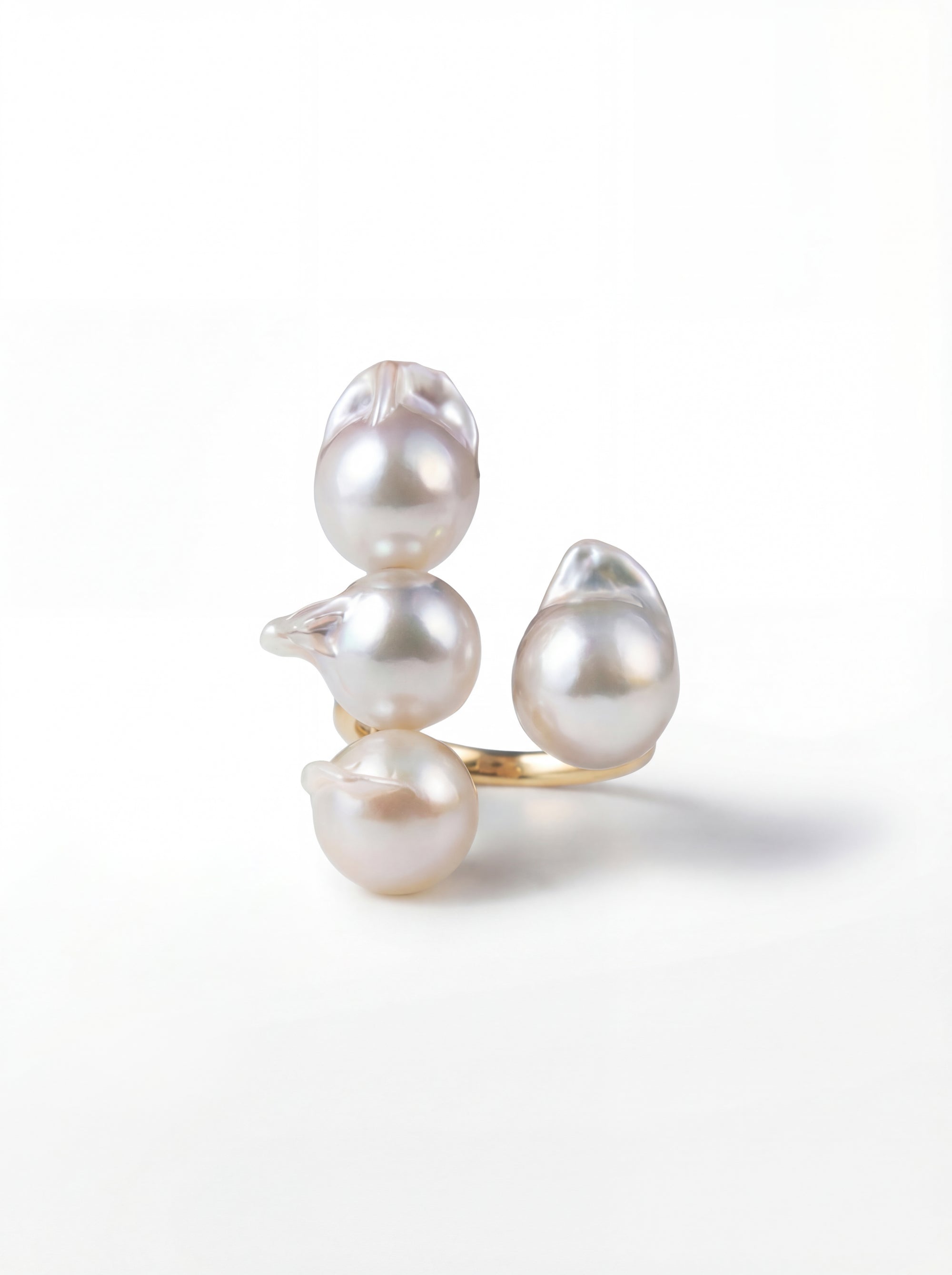 [Unique Akoya Pearl] Akoya pearl open ring