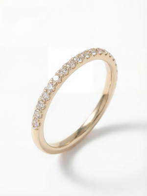 [Lumière] Half eternity ring 0.14ct 10K