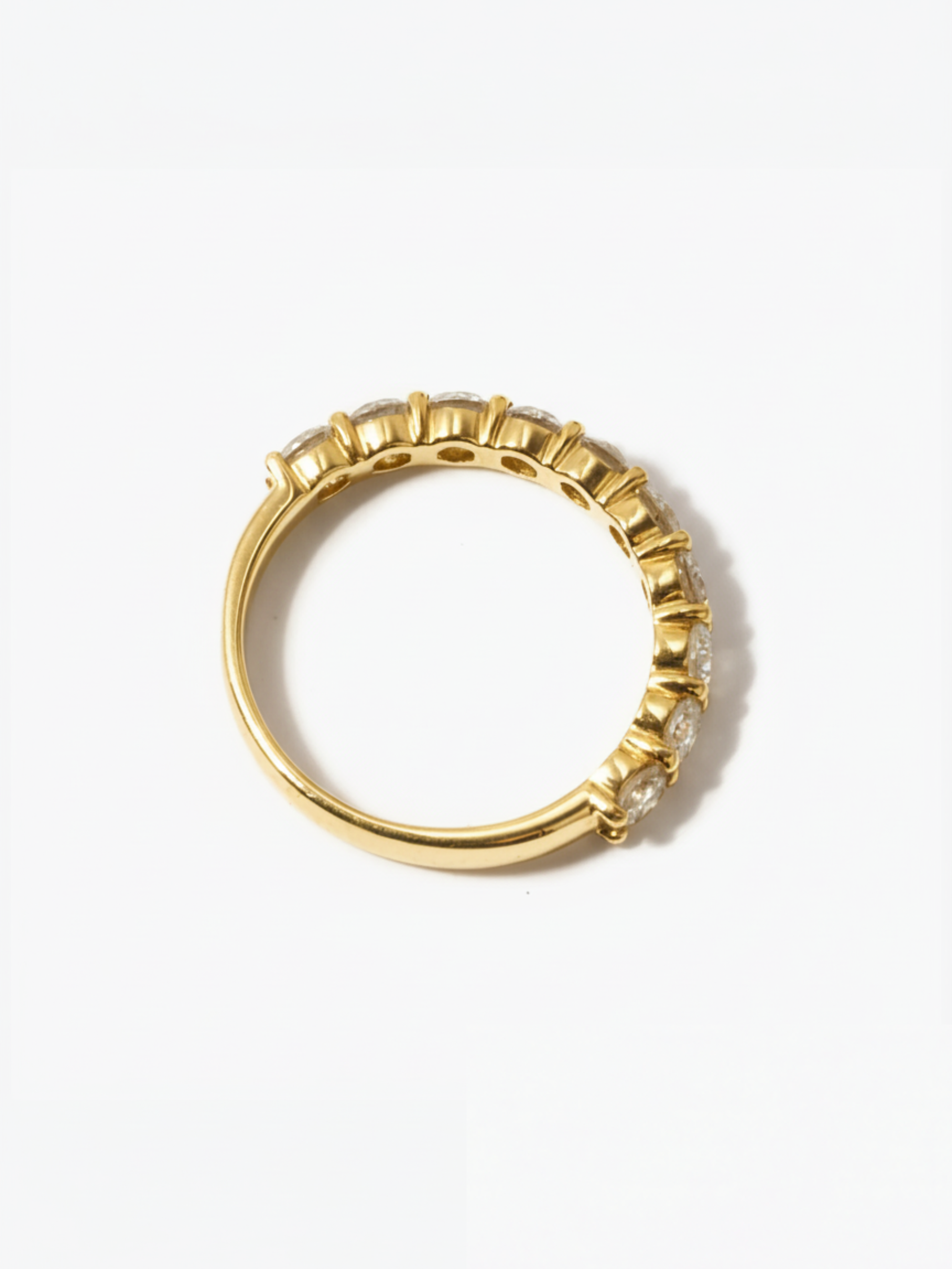[Lumière] Half eternity ring 1ct 18KYG
