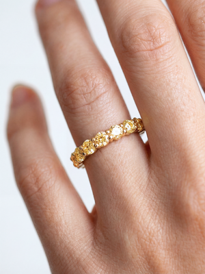 [Lumière] Half eternity ring 1ct (Yellow)