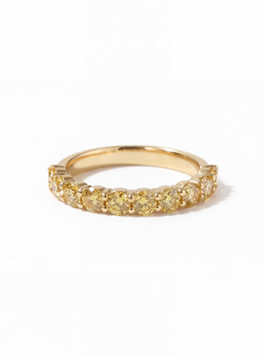 [Lumière] Half eternity ring 1ct (Yellow)