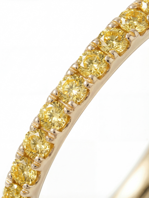 [Lumière] Half eternity ring 0.14ct 10KYG (Yellow Diamonds)