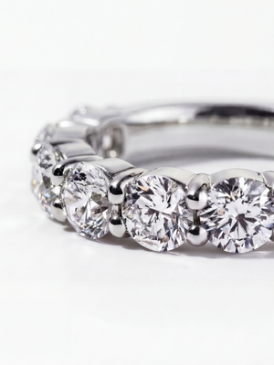 [Lumière] Half eternity ring 3ct Pt