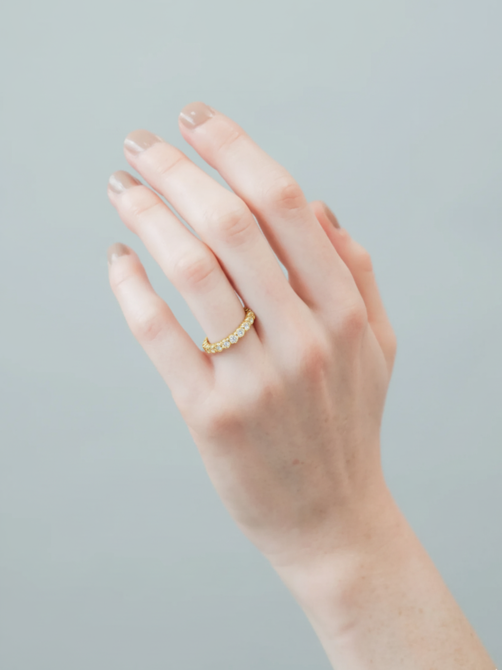 [Lumière] Half eternity ring 1ct 18KYG