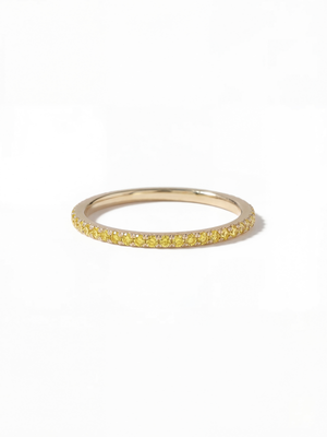 [Lumière] Half eternity ring 0.14ct 10KYG (Yellow Diamonds)