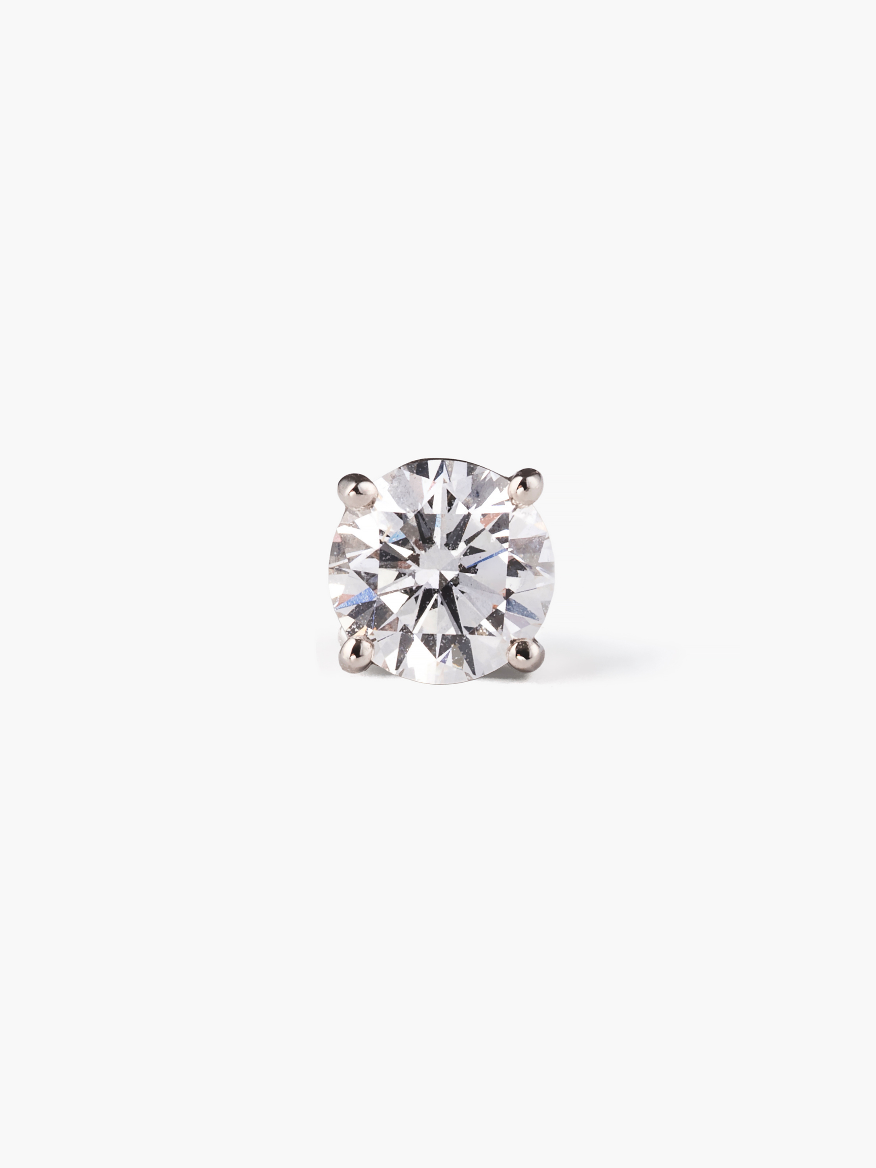 [Lumière] The earrings Pt 0.5ct - Round