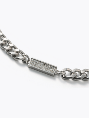 Reshine scratch necklace 30 labgrowndiamondsの拡大画像（ラボグロウンダイヤモンドと都市鉱山由来のSV925のネックレス）
