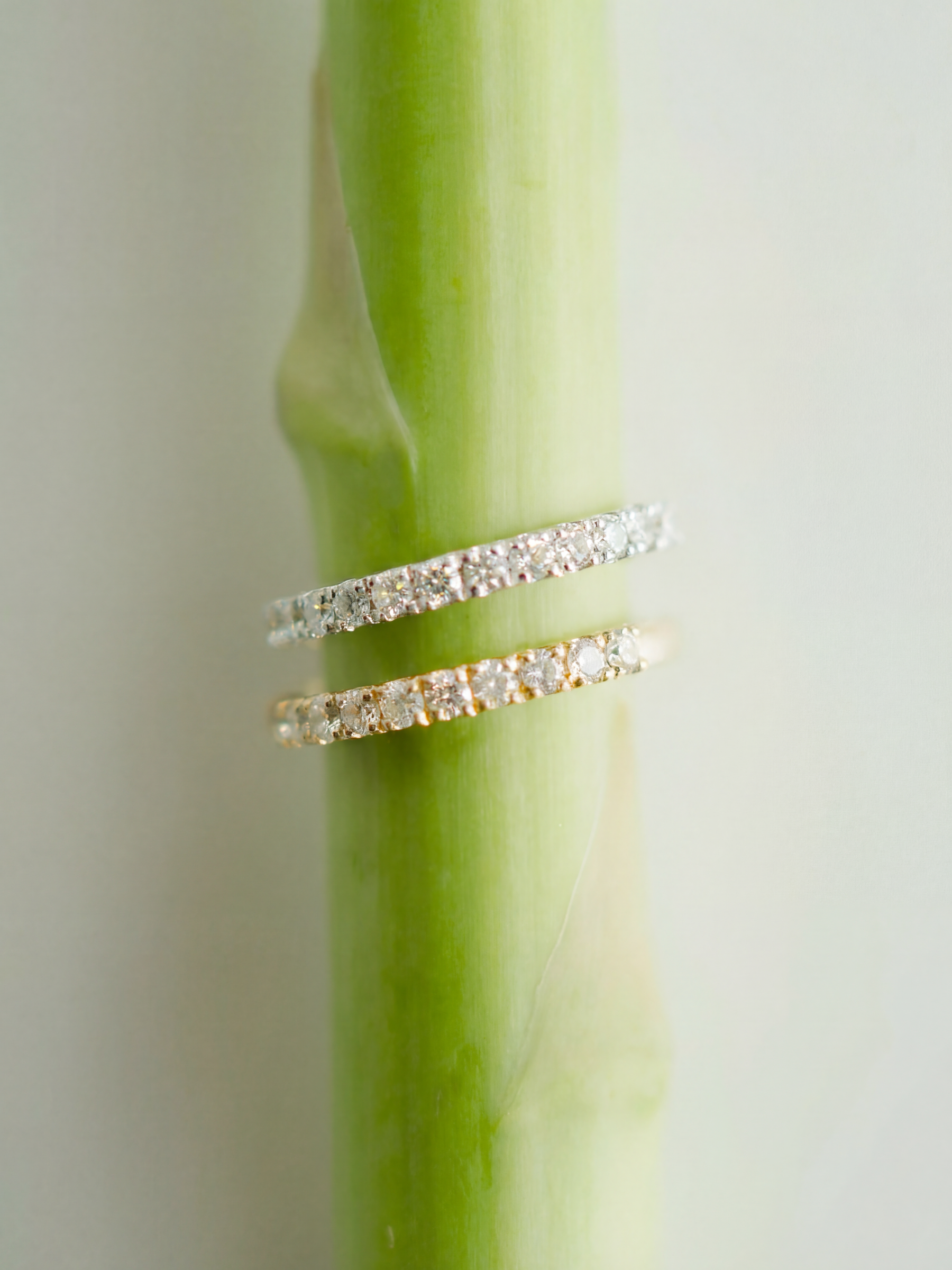 [Lumière] Half eternity ring 0.3ct 10KYG