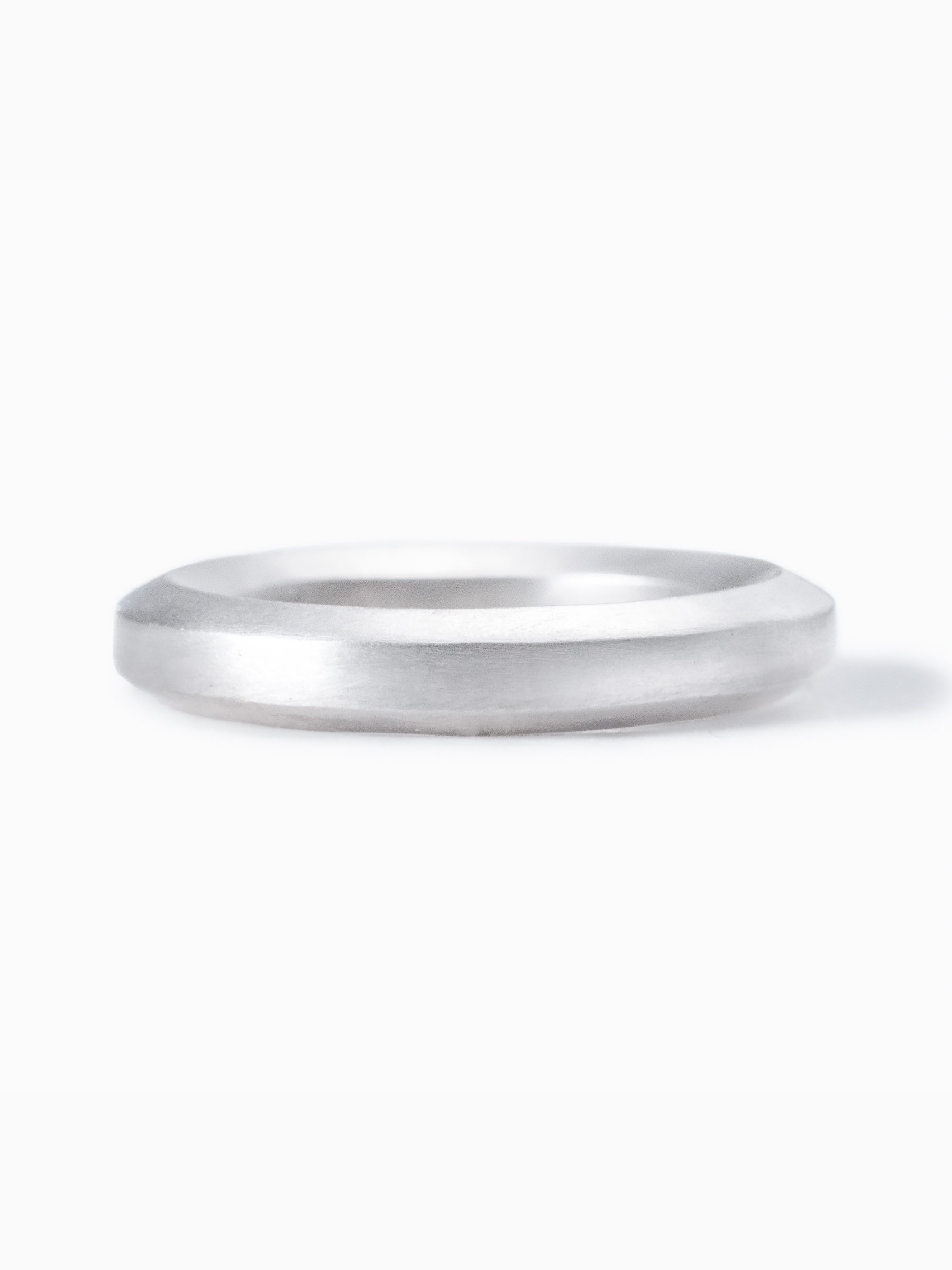 Rokka Plain Ring正面画像（ラボグロウンダイヤモンド、都市鉱山由来のSV925）