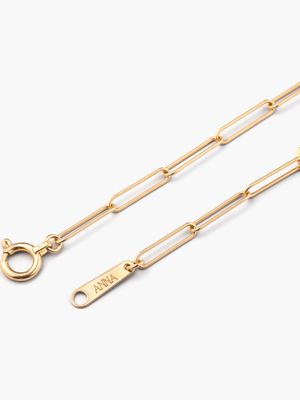 [Lumière] Bold Necklace 1ct oval 18KYG