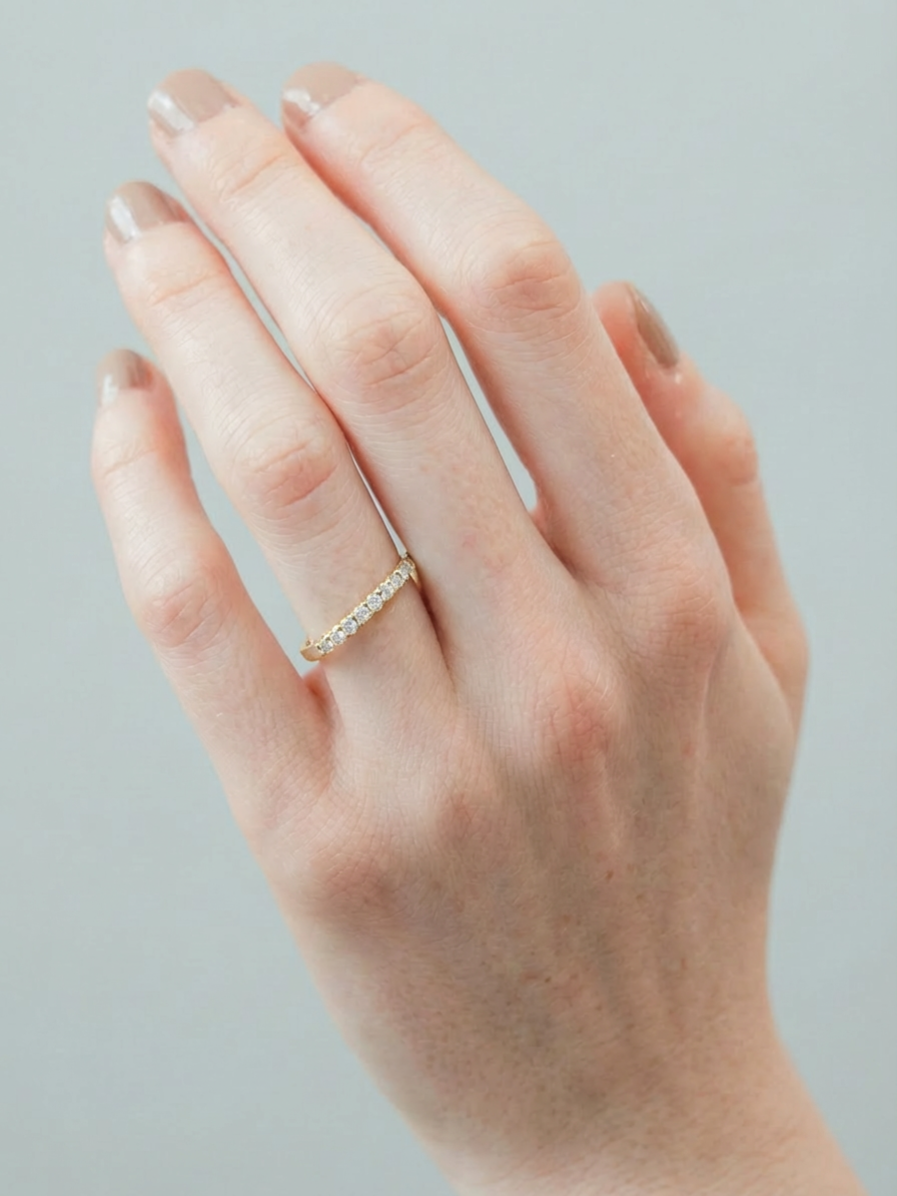 [Lumière] Half eternity ring 0.3ct 10KYG