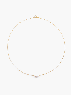 [Lumière] Pear Shape Necklace 0.33ct 18K