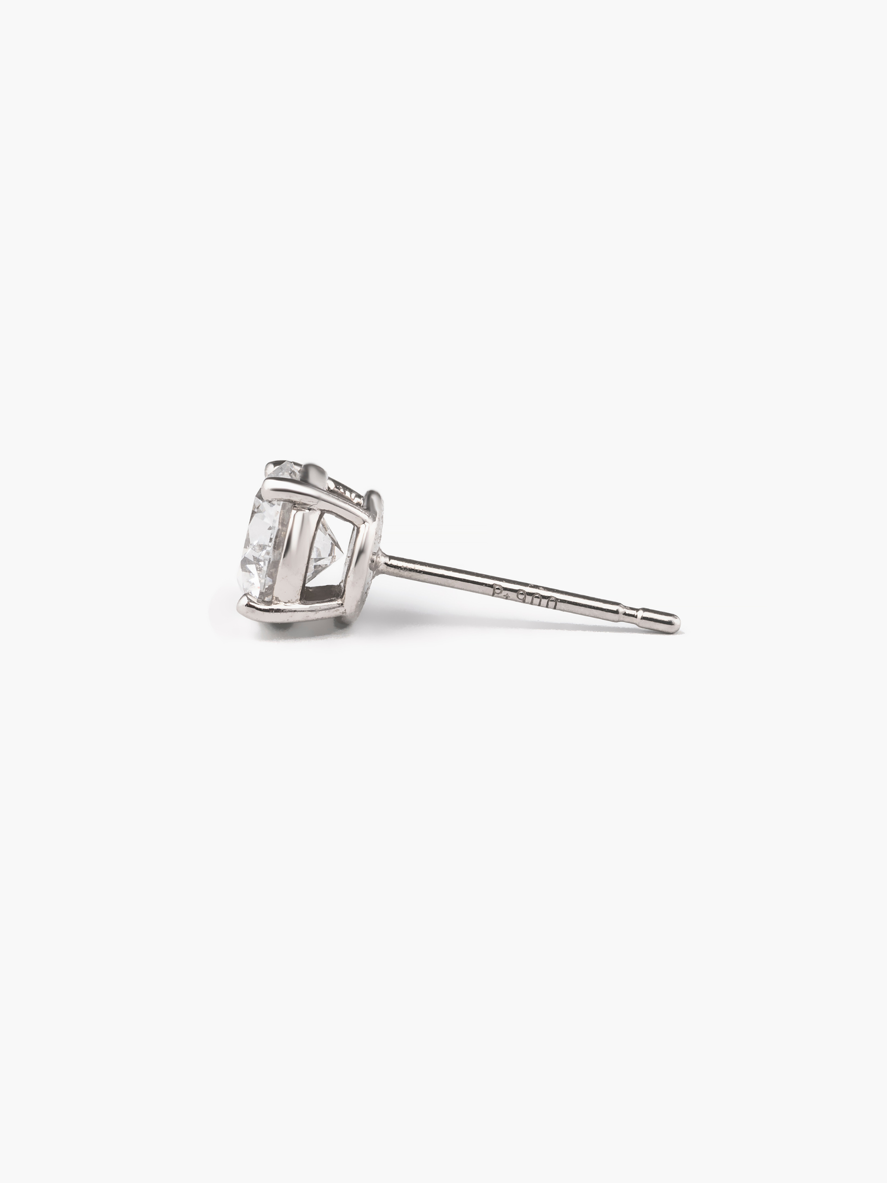 [Lumière] The earrings Pt 0.5ct - Round