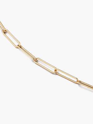 [Lumière] Bold Necklace 1ct oval 18KYG