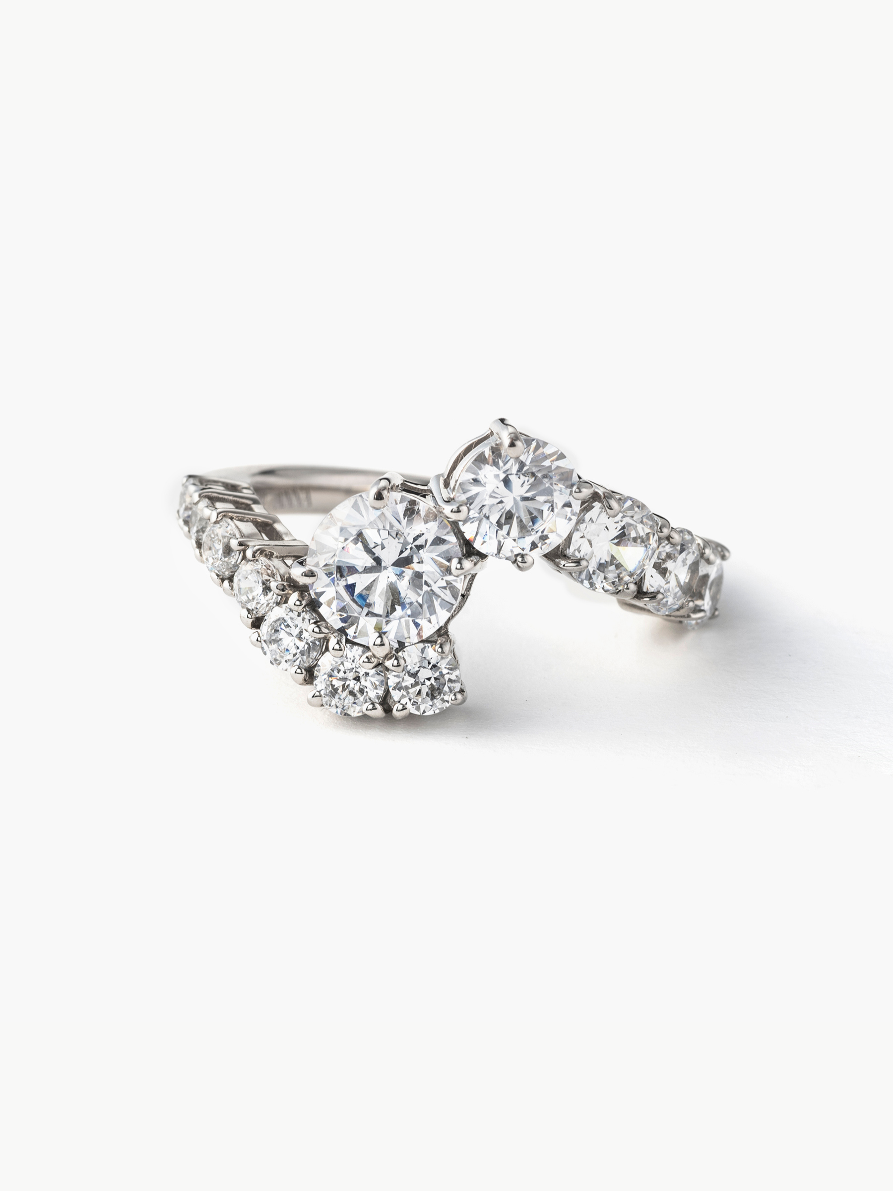 [Fluidity of Love] Fluid diamond ring 1ct