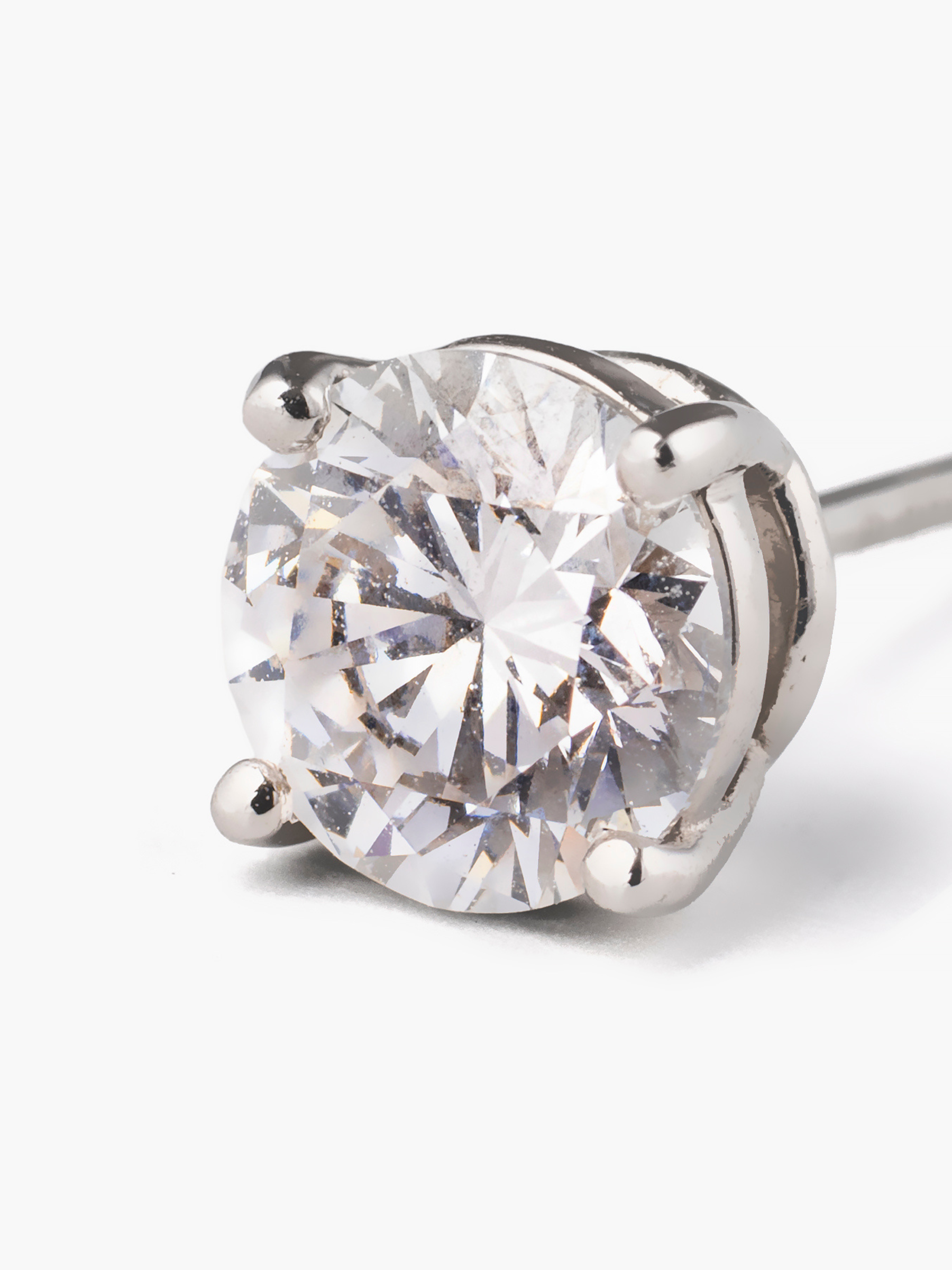 [Lumière] The earrings Pt 0.5ct - Round