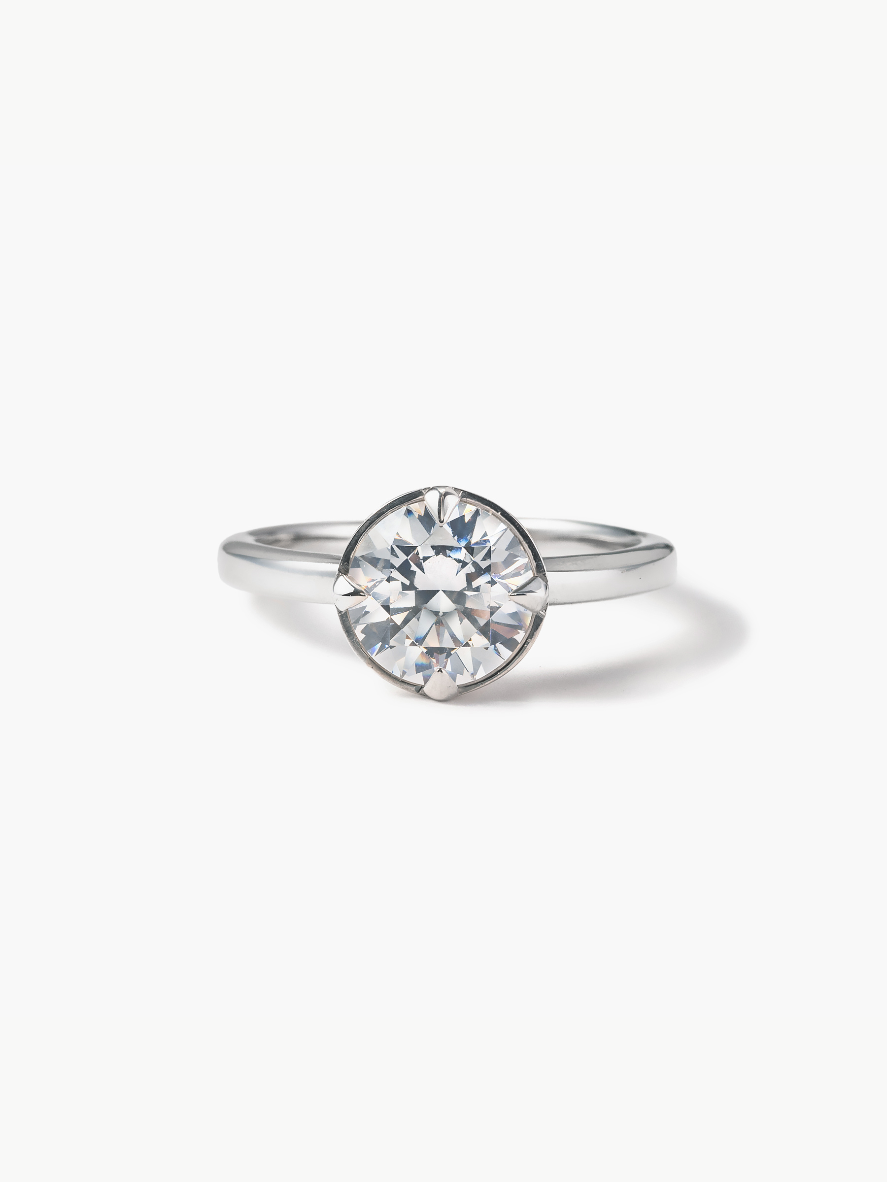 2ct Fortune Catch Ring 正面画像(ラボグロウンダイヤモンド2ctリング)