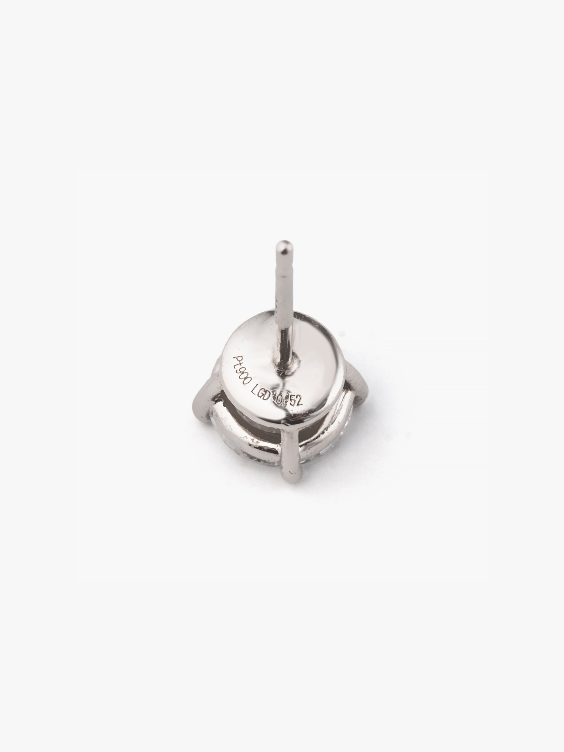 [Lumière] The earrings Pt 0.5ct - Round