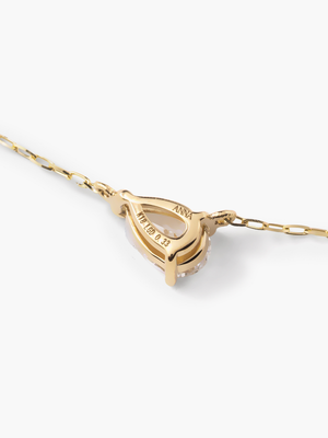 [Lumière] Pear Shape Necklace 0.33ct 18K