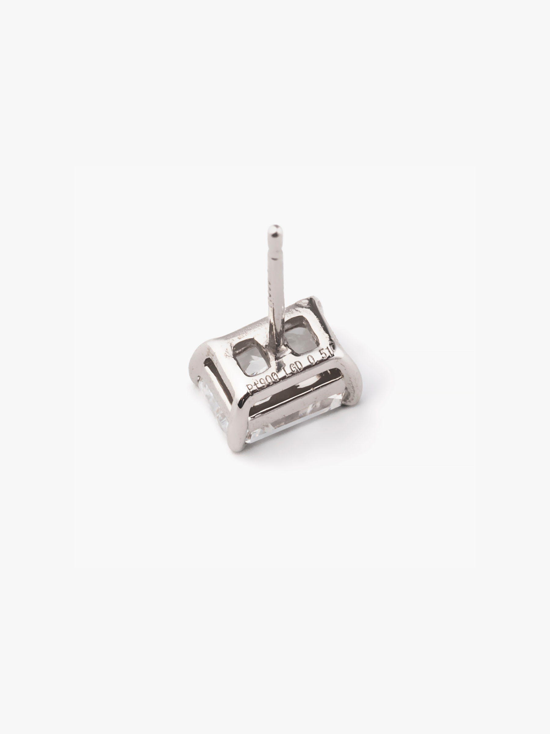 [Lumière] The earrings Pt 0.5ct - Radiant