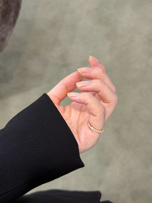 Quick Delivery [Lumière] Full eternity pinkie ring 1.1ct