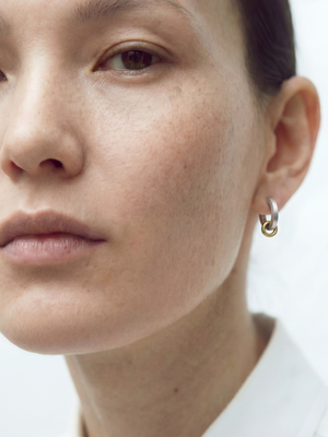 [Rokka] Rokka hoop earrings with Petit Gold 