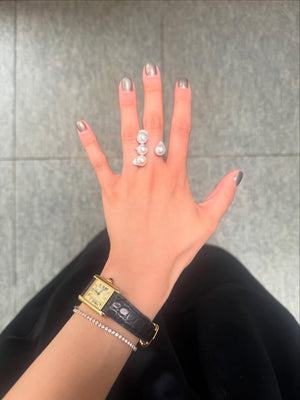 [Unique Akoya Pearl] Akoya pearl open ring
