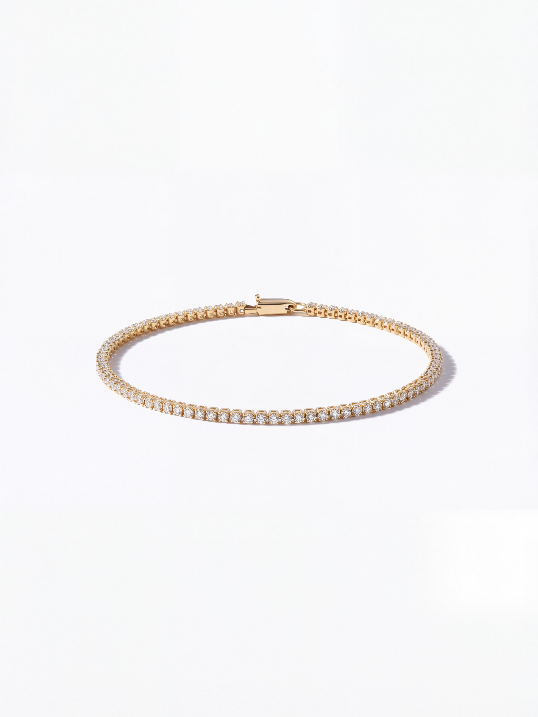 [Lumière] Tennis bracelet 18KYG  (total 2ct)