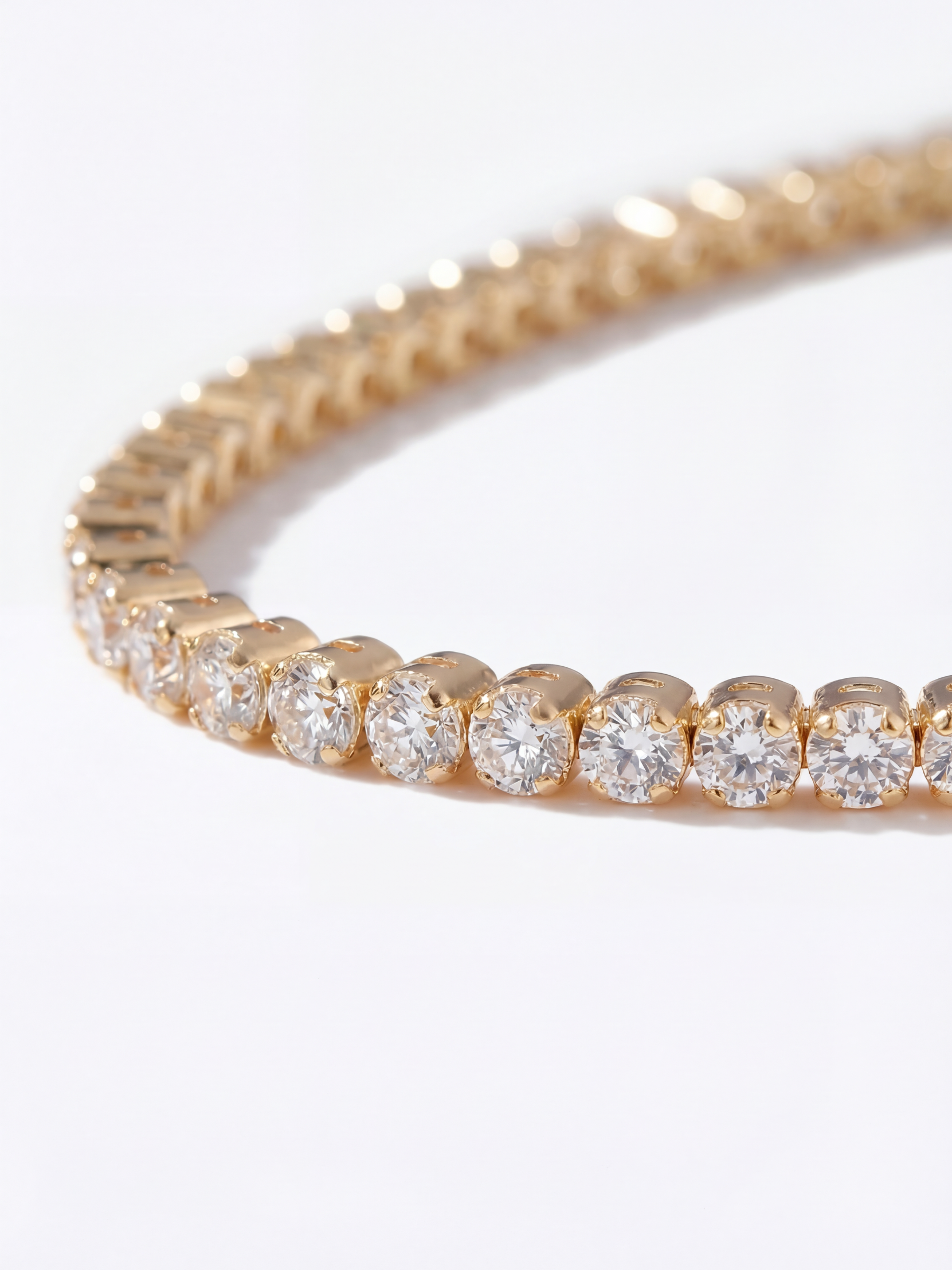 [Lumière] Tennis bracelet 18KYG  (total 2ct)