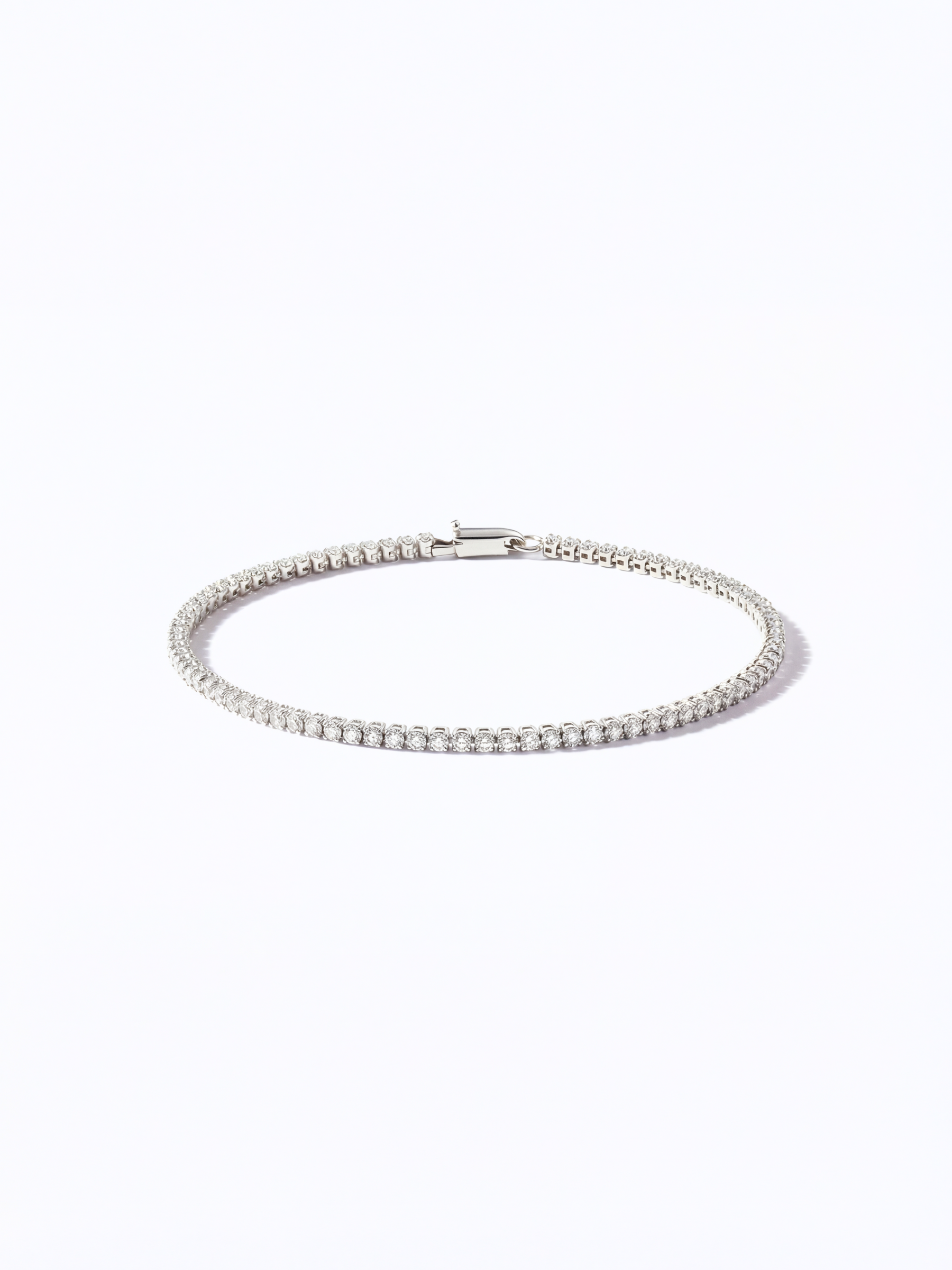 [Lumière] Tennis bracelet Pt  (total 2ct)