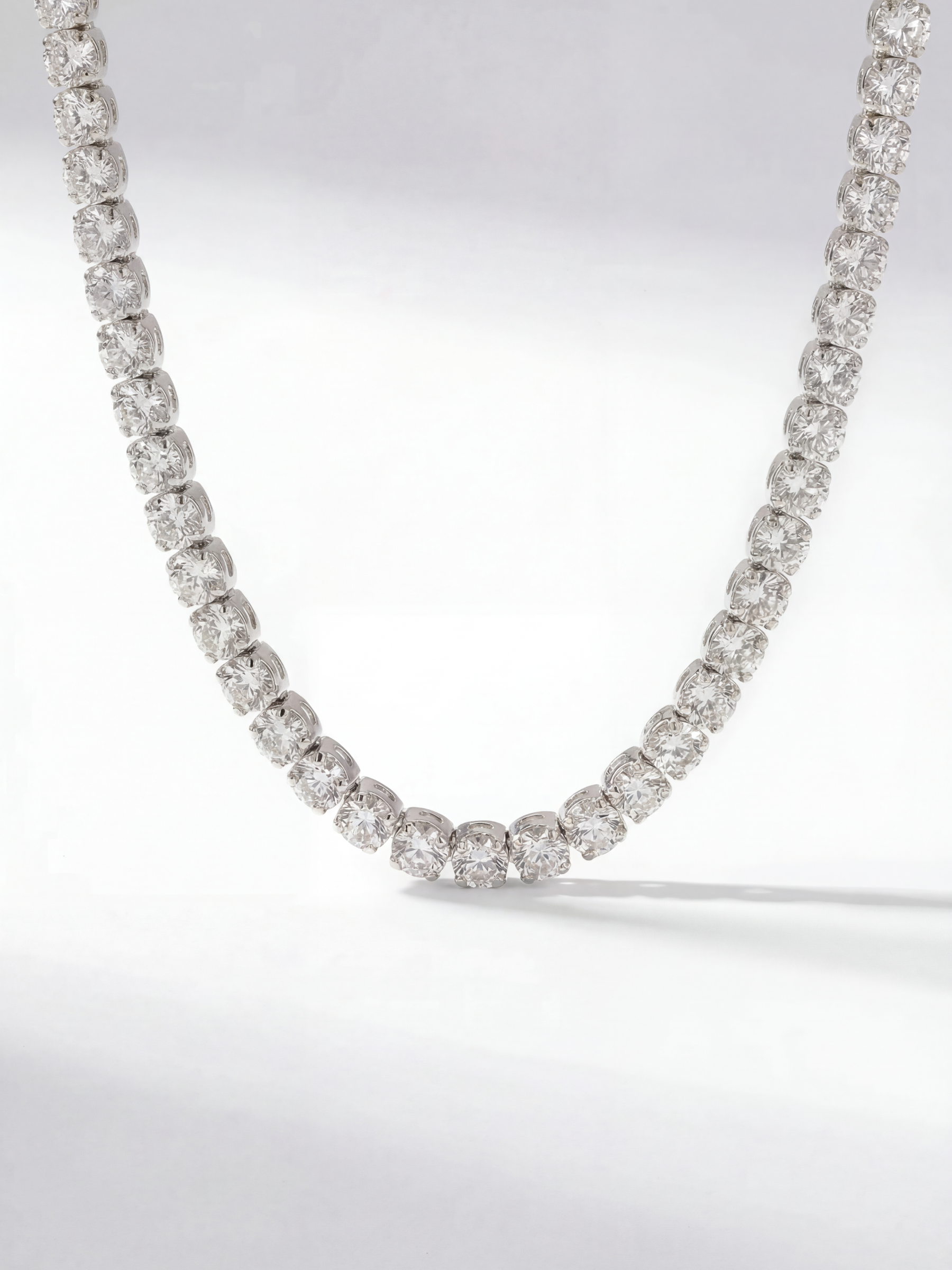 [Lumière] Tennis bracelet Pt  (total 2ct)