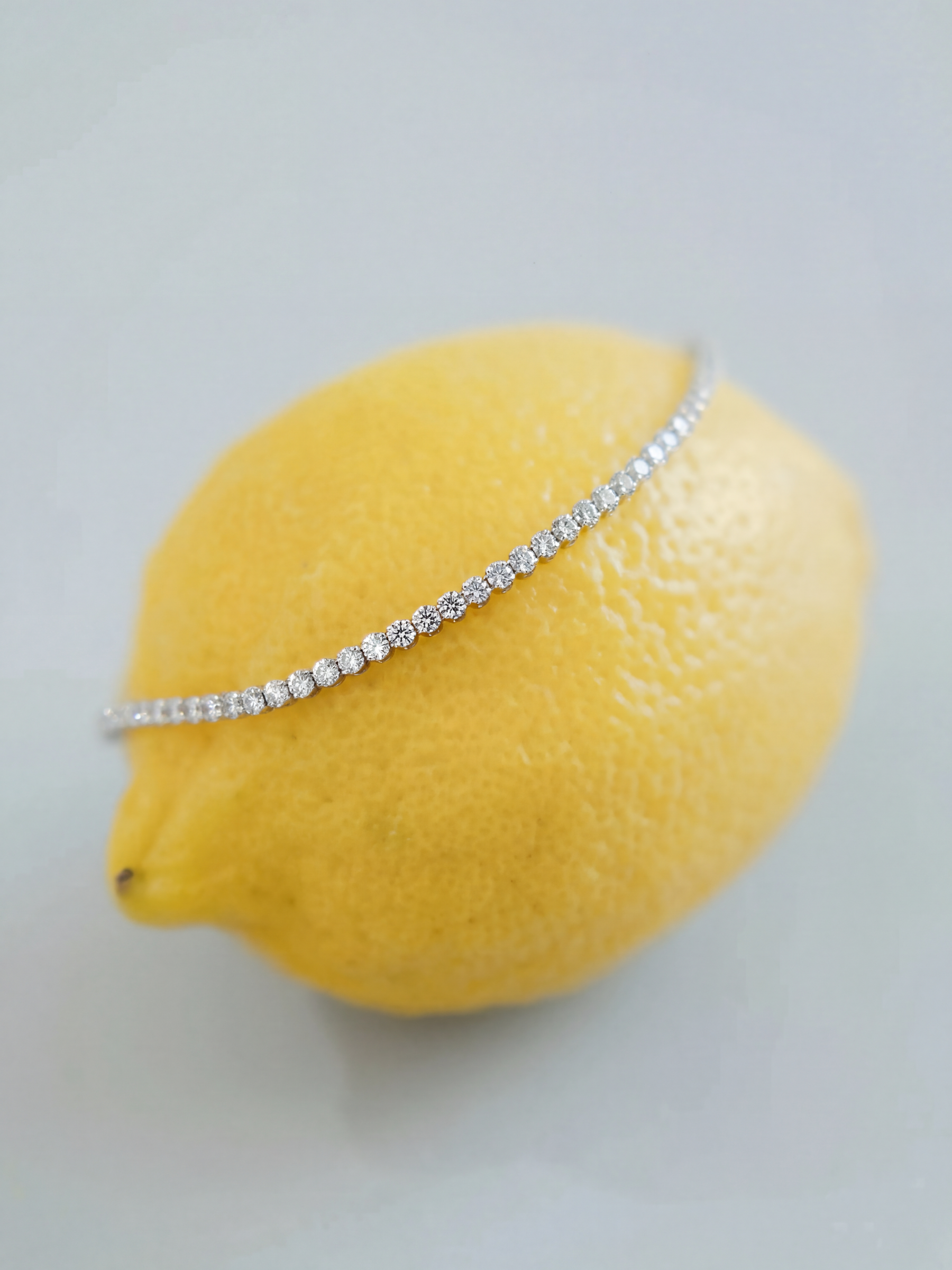 [Lumière] Tennis bracelet Pt  (total 2ct)