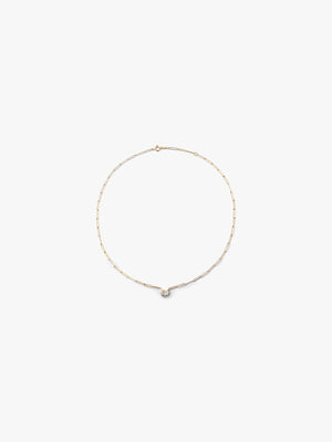 [Lumière] Bold Necklace 1ct oval 18KYG