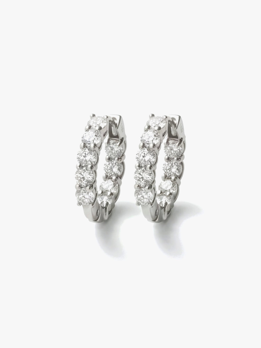 [Lumière] Full eternity earrings 1.2ct Pt (pair)