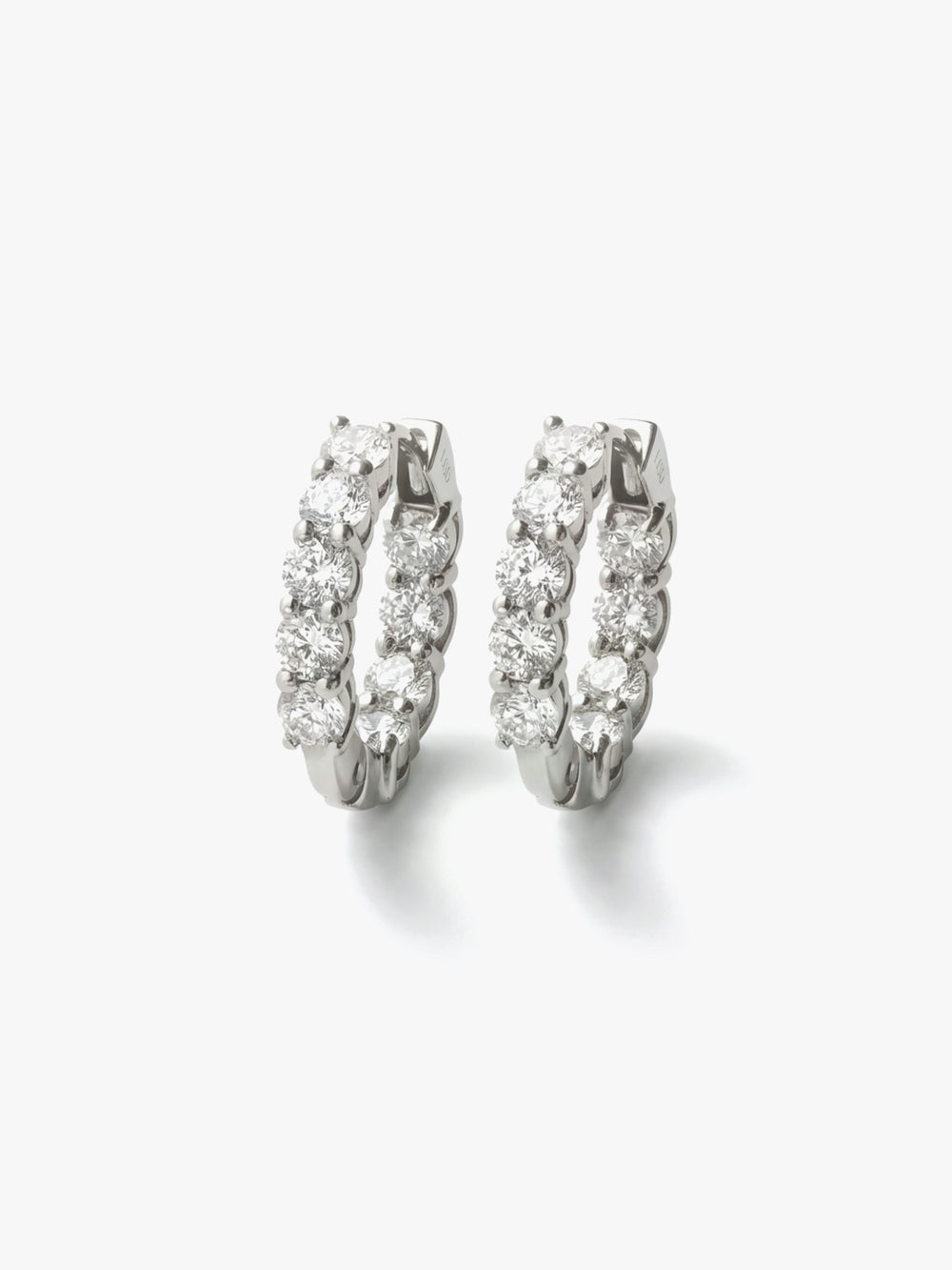 [Lumière] Full eternity earrings 1.2ct Pt (pair)