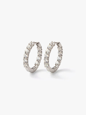 [Lumière] Full eternity earrings 2ct (pair)