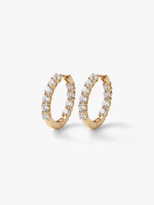 [Lumière] Full eternity earrings 2ct (pair)