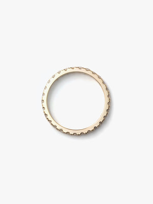 Full eternity ring XXct 10KYG上から画像（ラボグロウンダイヤモンド）