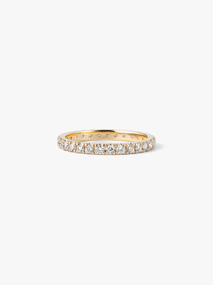 Full eternity ring XXct 10KYG正面画像（ラボグロウンダイヤモンド）