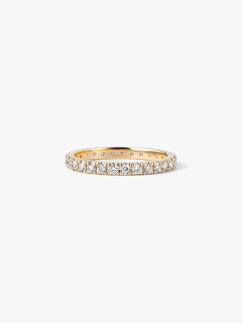 Full eternity ring XXct 10KYG正面画像（ラボグロウンダイヤモンド）