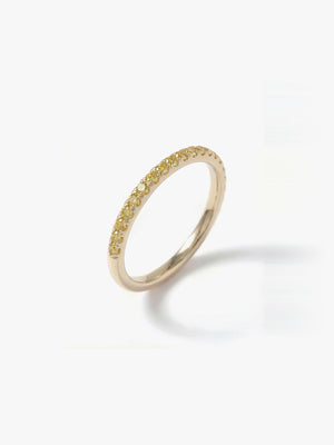 [Lumière] Half eternity ring 0.14ct 10KYG (Yellow Diamonds)