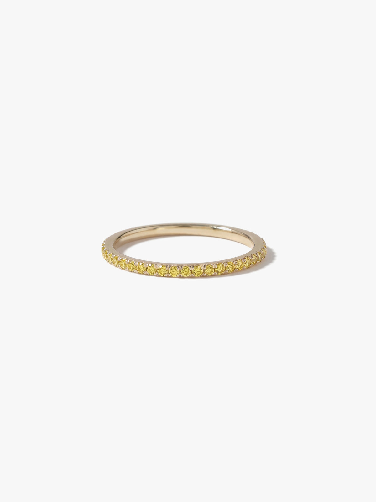 [Lumière] Half eternity ring 0.14ct 10KYG (Yellow Diamonds)