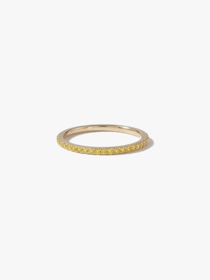 [Lumière] Half eternity ring 0.14ct 10KYG (Yellow Diamonds)
