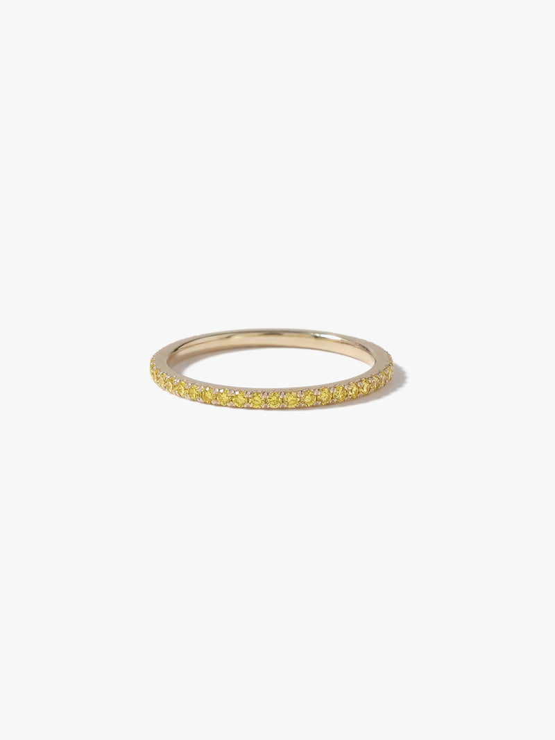 [Lumière] Half eternity ring 0.14ct 10KYG (Yellow Diamonds)