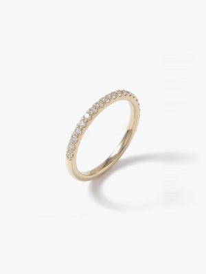 [Lumière] Half eternity ring 0.14ct 10K