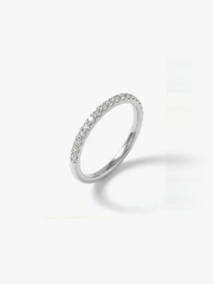 [Lumière] Half eternity ring 0.14ct 10K