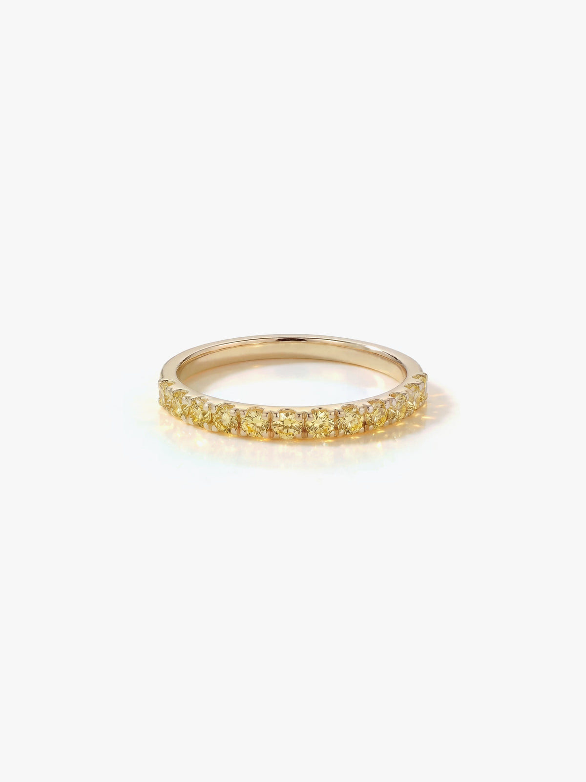 [Lumière] Half eternity ring 0.3ct 10KYG (Yellow Diamonds)