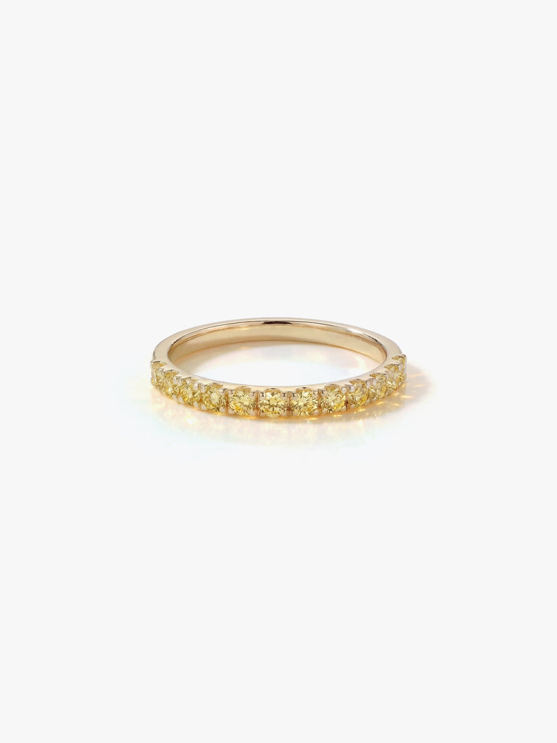 [Lumière] Half eternity ring 0.3ct 10KYG (Yellow Diamonds)